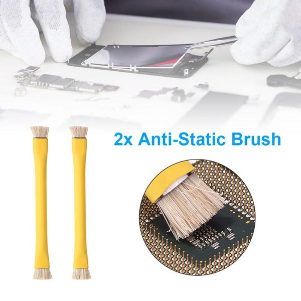 

2x safe motherboard cleaning tools anti-static brush pcb for electronic repair cell phone repairing
