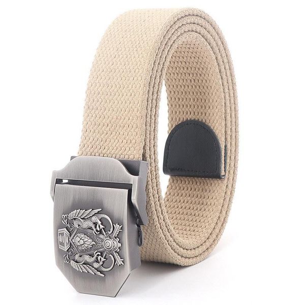 

belts concise mens metel slide buckle waist breathable canvas light summer outdoor fashion women jeans accessories leisure cinto, Black;brown