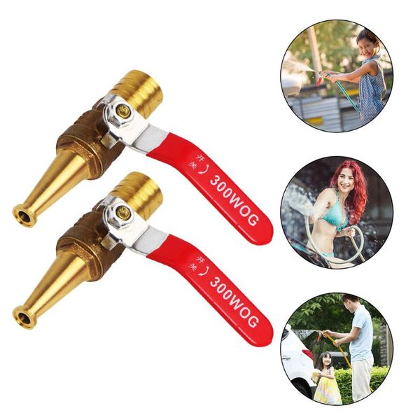 

watering equipments 2pcs high-pressure water hose nozzle garden with switch