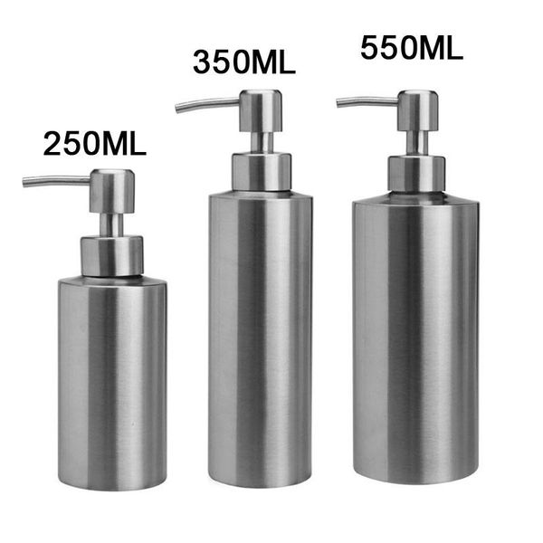 

stainless steel shampoo bottle shower gel lotion detergent 250ml 350ml 550ml liquid soap dispenser