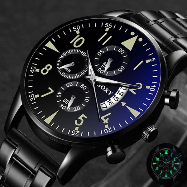 

wristwatches classic steel watch relogio masculino quartz wristwatch luminous soxy men's watches calendar mens business saati hours, Slivery;brown