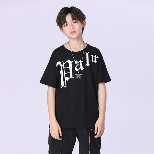 

children's wear spring and summer 2021 new brand high street fashion boys' t-shirt children's short sleeve t-shirt, White