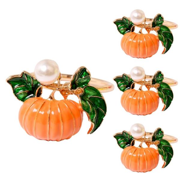 

napkin rings thanksgiving buckles halloween ring party table decoration serviette holder pumpkin tissue wedding banquet
