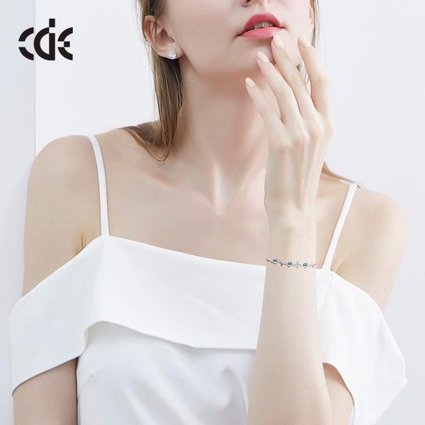 

link, chain s925 authentic silver color snake fine bracelet fit european charm for women diy jewelry making leaf bracelets, Black