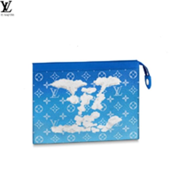 

men and series brand long sky designer white clouds luxury pochette voyage clutch 4s7i real leather m45480 wallet chain blue wallets compact, Red;black