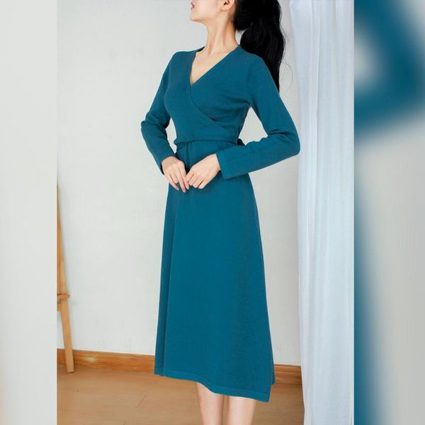 

women's sweaters wool pullover knitwear jumper female women one button chest lace up long sleeve woolen sweater close fitting dress for, White;black