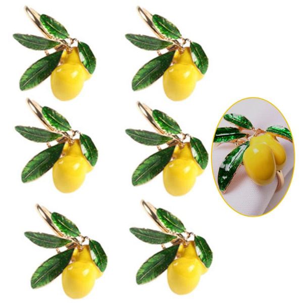 

napkin rings 6pcs simulation plant ring fruit meal buckle el model room party supplies towel table decor