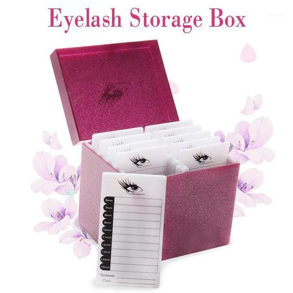 

layer eyelash storage box make-up display container holder grafting extension tool1