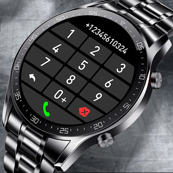 

2021 new smart watches men full touch screen sports fitness watch ip67 waterproof bluetooth for android ios smartwatch mens+boxg, Slivery;brown