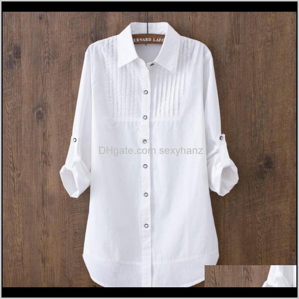 

womens blouses 100 spring summer women blouse longsleeved slim cotton casual work white shirts office lady button tgdvh mvz5p