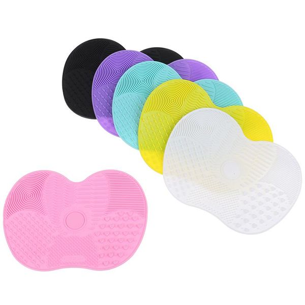 

eyelash curler 1pcs silicone make up washing brush cleaner pad gel cleaning mat hand tool foundation makeup scrubber board