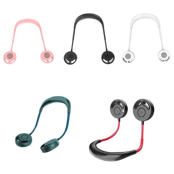 

electric fans mini usb deskleafless fan sports hanging neck lazy portable spiral