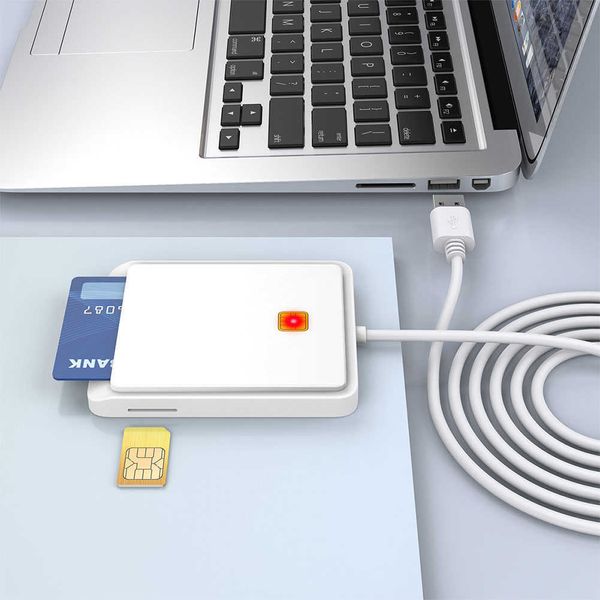 USB SIM Smart Card Reader Speicher für ID Bank SIM CAC ID -Kartenkloner -Anschlussadapter für Windows XP Windows 7/8/8.1/10