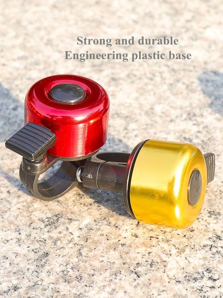 

bike horns 120db bicycle electronic bell mountain road metal horn safety siren alarm loud crisp clear outdoor riding handlebar bells