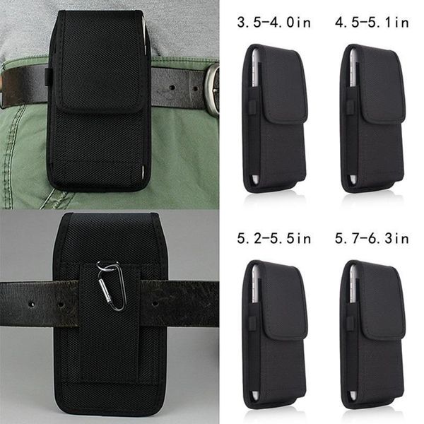 

iphonex universal mobile phone pocket men's waist bag nylon fabric wear belts belt clip phone cover wallet cover