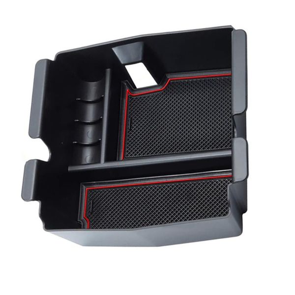 

car organizer center console storage box interior with 2 silicone pads