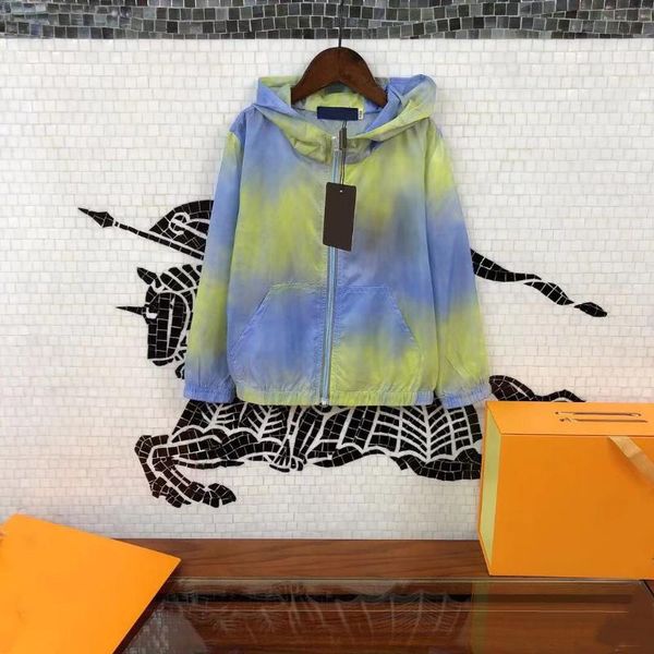 

boy's jacket, thin section, breathable, children's clothing, foreign style, sun protection summer clothing coat, Blue;gray
