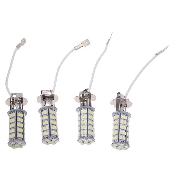 

car headlights 4 pcs h3 68 smd led fog light lamp white