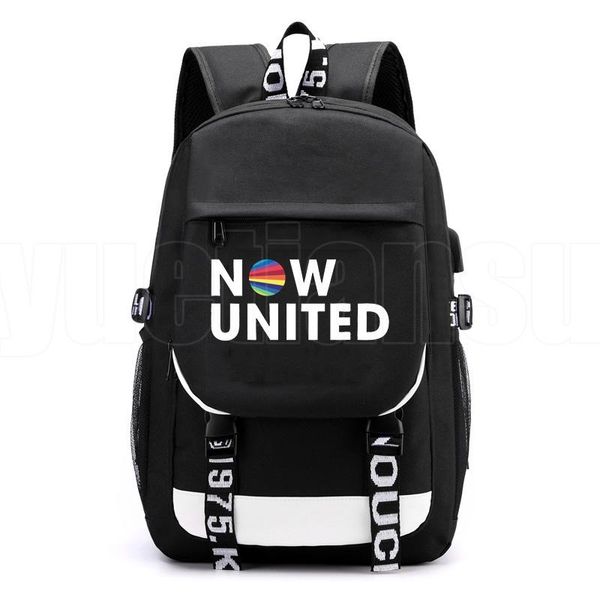 

backpack now united usb charing mochila women lapbookbag lyrics school bags teenage girls waterproof travel