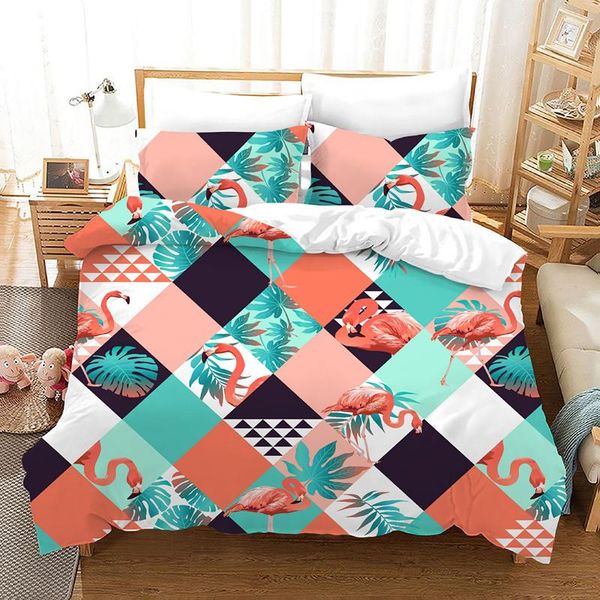 

tropical flower bedding home textile three-piece quilt cover 210*210cm sets