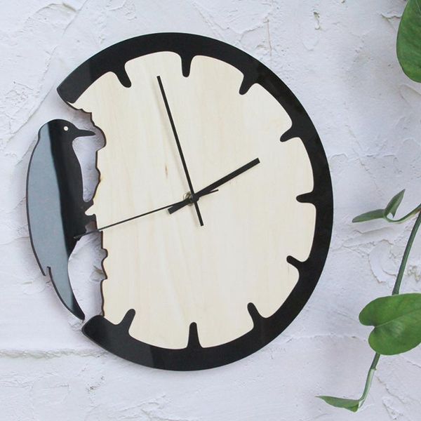 

wall clocks amazon's simple home woodpecker decorative clock creative european vintage wooden gift