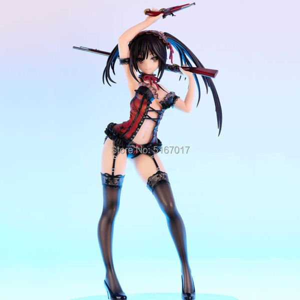 Data un Tokisaki Kurumi Nightmare sexy figure sexy figura giapponese anime pvc figure per adulti figure anime figure giocattolo q0722