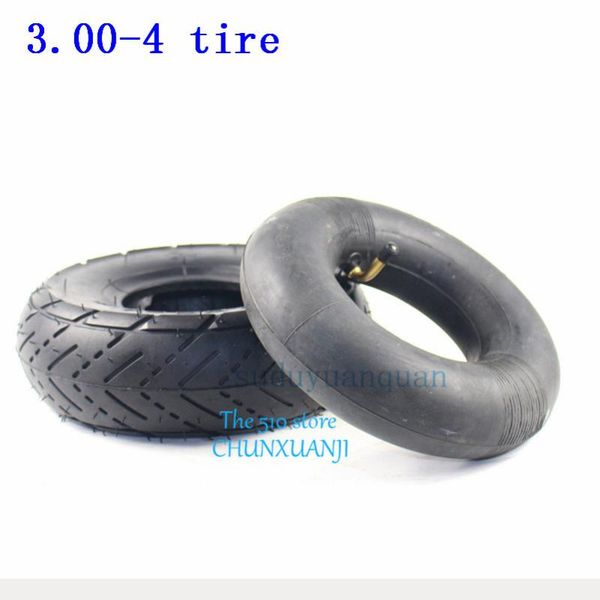 

motorcycle wheels & tires tyre 3.00-4 inner tube out tire for knobby scooter go kart electric highway 300-4