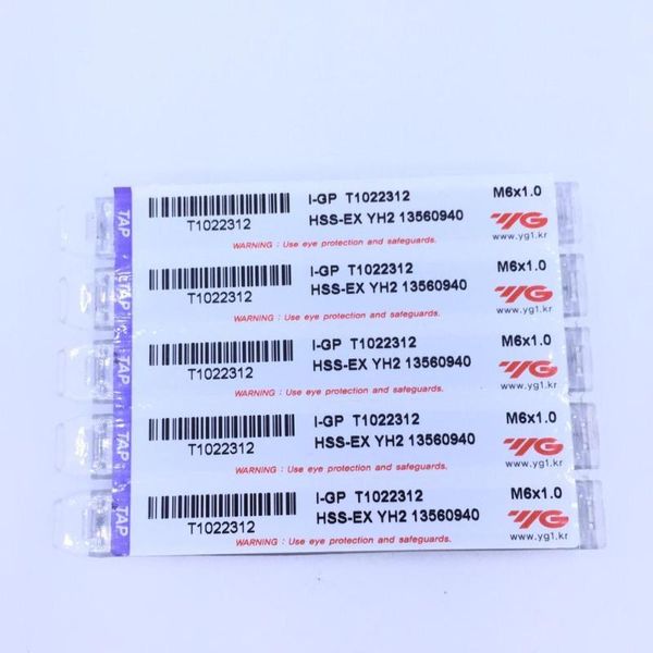 

hand tools t1022 series original korea yg hss-ex spiral point taps for carbon steels & alloy steel cnc tool m2-m24 10pcs/lot