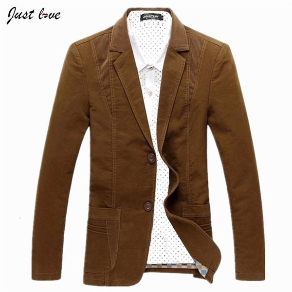 

men's suits & blazers wholesale- men cotton casual blazer plus size m-6xl business jacket coat male fashion solid color cardigan iavx, White;black