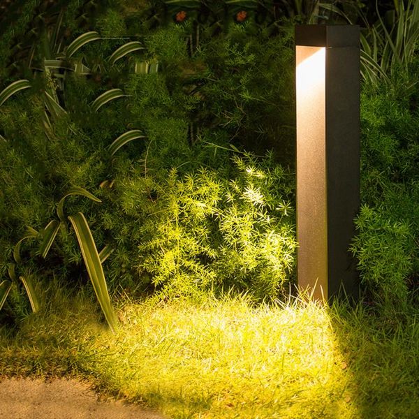 

outdoor led landscape lawn lamp waterproof villa park courtyard aisle corridor pillar aluminum patio bollard light lamps