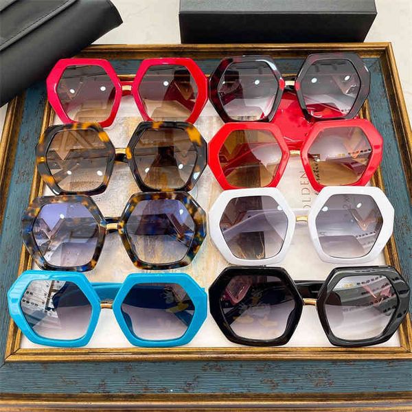 

2022 factory wholesale ins tide polygon anti sunglasses star net red same face small sunglasses, White;black