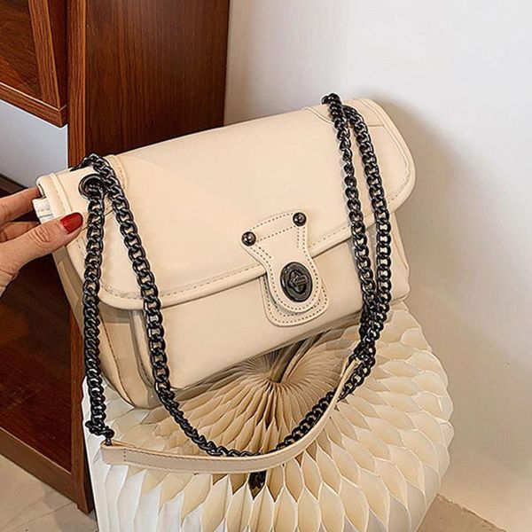 

evening bags simple designer pu leather crossbody bag for women 2021 chain luxury shoulder handbag and purses female travel messenger
