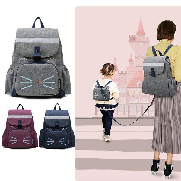 

diaper bag for mom baby 2 in 1 diaper-bag+kid-bag multifunctional mommy travel backpack care large capacity nappy bags