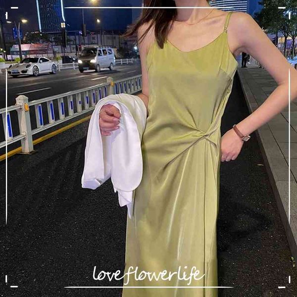 

v-neck elegant dress women sleeveless thin slim strap dress beach party dress korean office lady summer chic 210521, Black;gray
