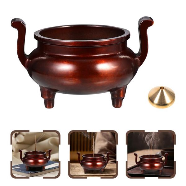 

fragrance lamps 1 set incense burner vintage stove copper holder gift