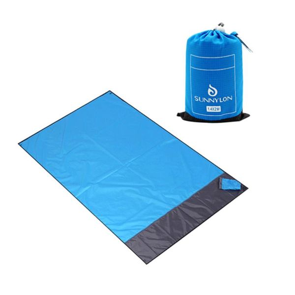 

outdoor pads 140x200cm beach blanket portable lightweight waterproof sandproof pocket picnic large mat and for travel