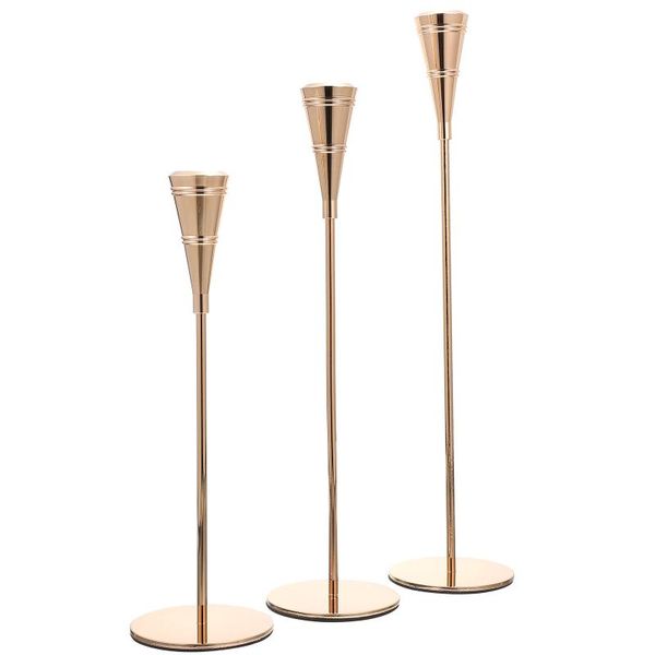 

candle holders 3pcs retro european style alloy ornament holder candlestick rack