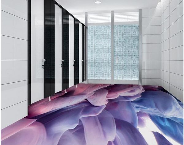 

wallpapers smoke effect pattern living room bathroom with 3d flooring wallpaper pvc floor