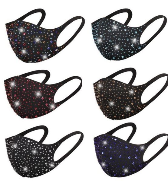 

flash drill star fashion talent nightclub party personality diamond water wash mask