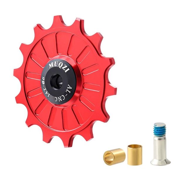 

bike heels & chainwheels l38f rear derailleur pulley bearing jockeys track for wheel 11t 12t 13t 14t 15t 16t 17t,black red gold