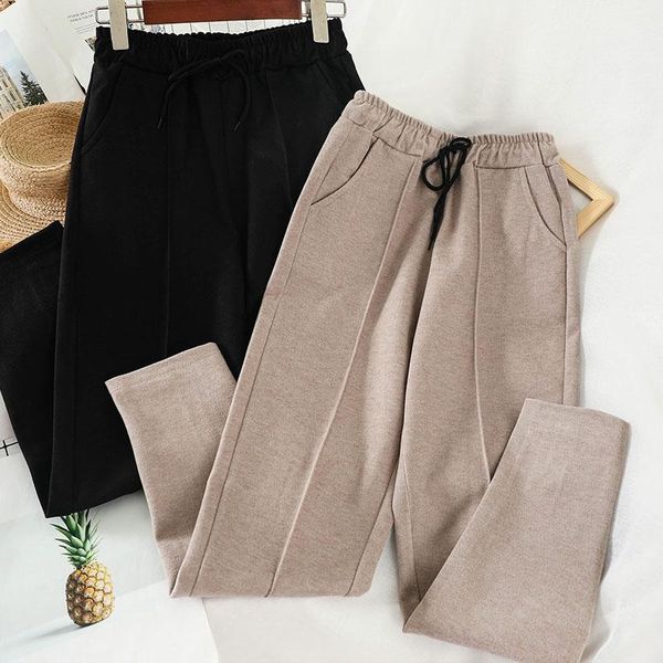 

women's pants & capris 2021 fashion clothing autumn and winter women trousers l909, Black;white