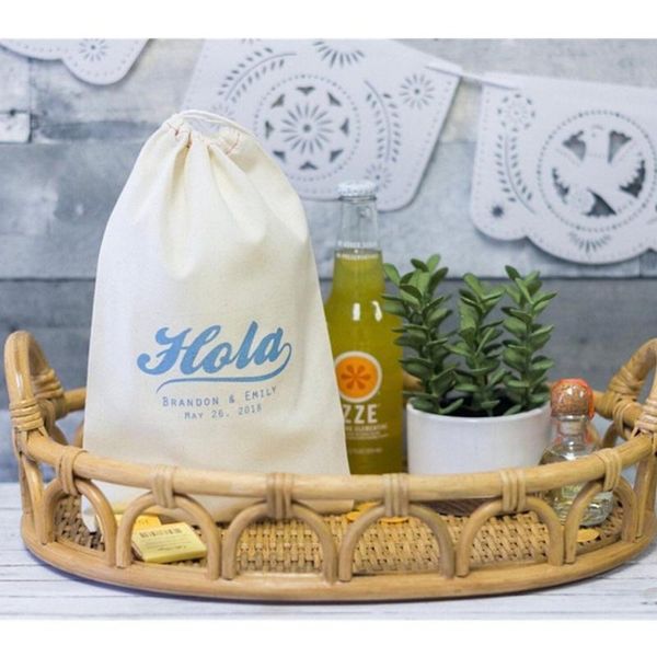 

gift wrap personalized destination welcome bags wedding hola bag birthday beach