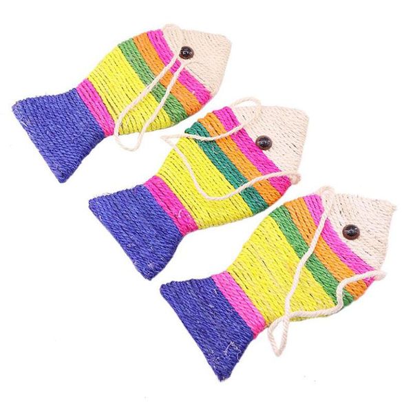 

colorful pet cat toy sisal scratching plate kitten playing chew scratch catch for cats toys