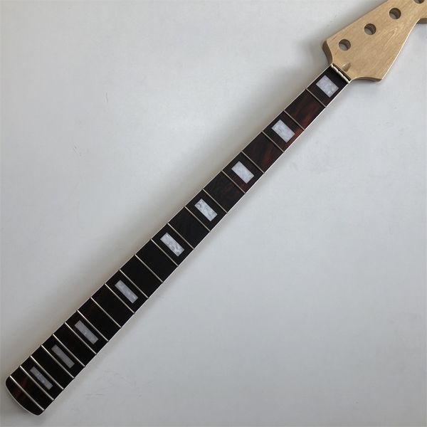 

4string electric guitar bass neck maple 20fret 34inch rosewood fingerboard block inlay gloss