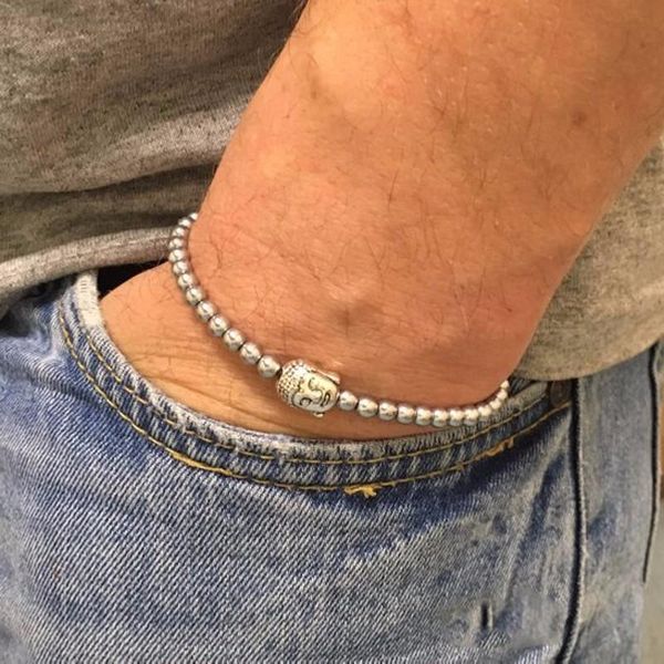 

charm bracelets 2021 bracelet men women healing balance beads reiki buddha copper bead prayer yoga for jewelry gift pulseras mujer, Golden;silver