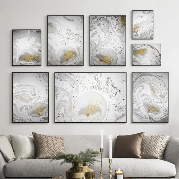 

gold sand canvas design painting for living room bright golden luxury home decor modern abstract art printing poster paintings
