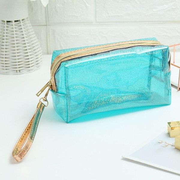 

storage boxes & bins women make up bag transparent cosmetic bags portable wash large capacity makeup organizer box