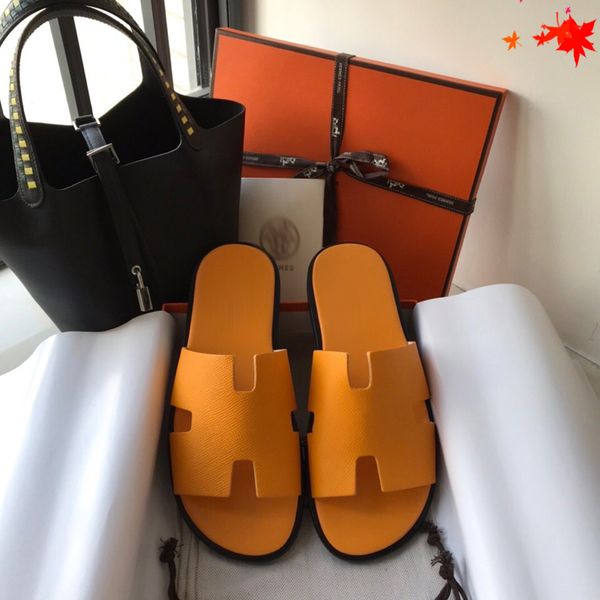 

2021 newset classic men slippers man flip flops strawberry beach thick bottom shoes platform alphabet mens sandals leather high heel slipper, Black