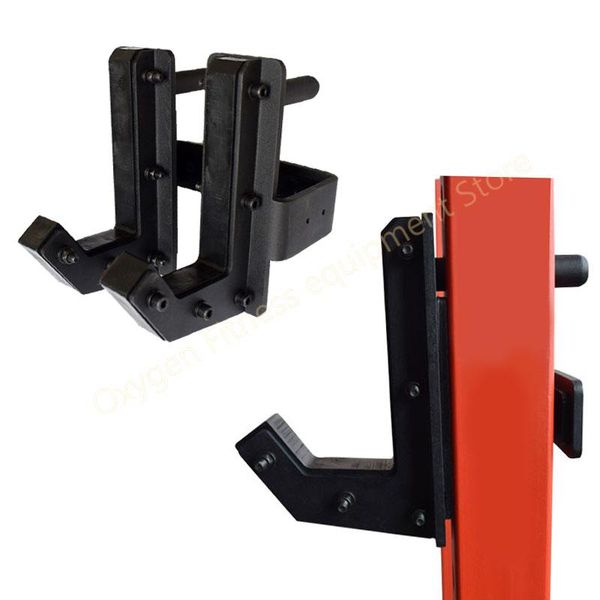 

accessories a pair upgrade j-hooks barbell holder for power rack j-hook 75x75 60x60 50x50mm squat racks with 25mm hole
