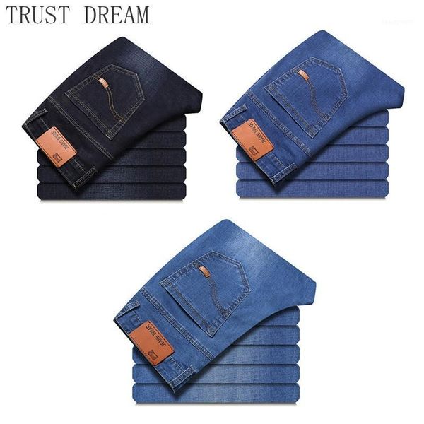 

spring summer men casual jeans stoashed thin male daily denim pants slim personal mode homme hombre regular clothing men's, Blue